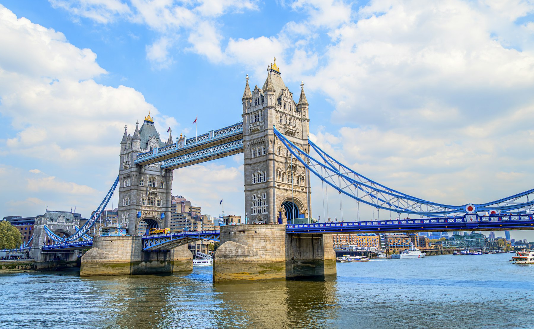Tower Bridge over the River Thames, London